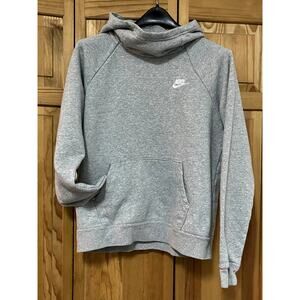 NIKE Cowl Neck Hoodie,‎ Women's M, Pouch pocket